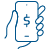 Mobile Phone in Hand Icon